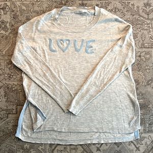 Light “love” sweater